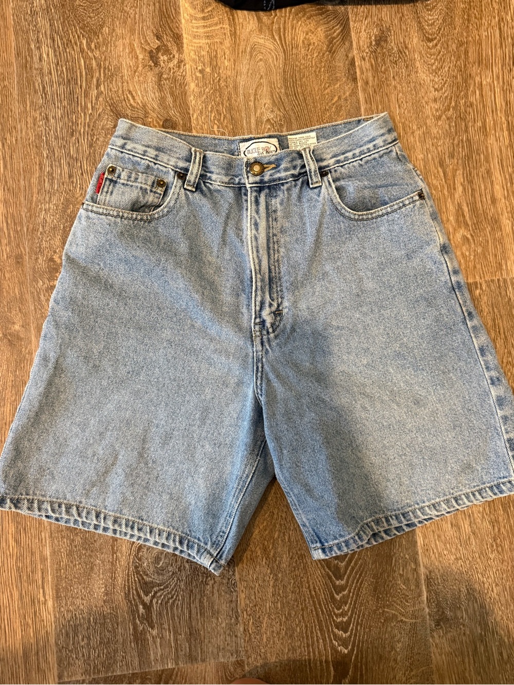 Vintage Bugle Boy for her Light Blue High Waist Denim Shorts